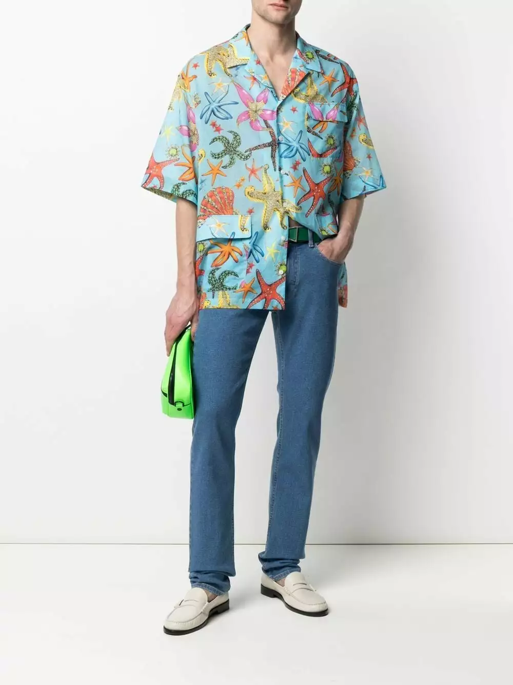 Versace Straight leg light wash jeans 4 Versace straight-leg light-wash jeans