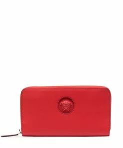 Versace Medusa Head zip-around wallet