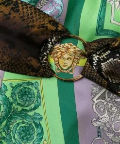 Versace Barocco Patchwork print mini dress