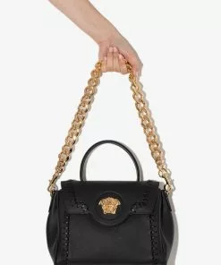 Versace La Medusa leather tote bag