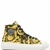 Versace Barocco-print high-top sneakers