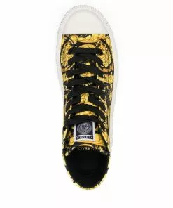 Versace Barocco-print high-top sneakers
