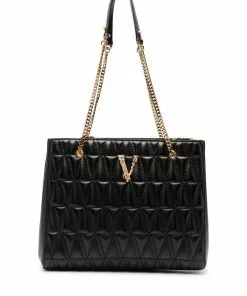 Versace Virtus quilted tote bag