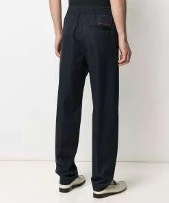 Versace logo-embroidered track pants