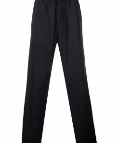 Versace logo-embroidered track pants