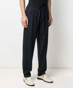 Versace logo-embroidered track pants