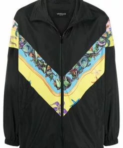 Versace baroque-print track jacket
