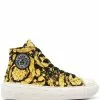 Versace Greca Barocco print high top sneakers 1 Versace Greca Barocco print high-top sneakers