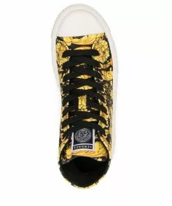 Versace Greca Barocco print high-top sneakers