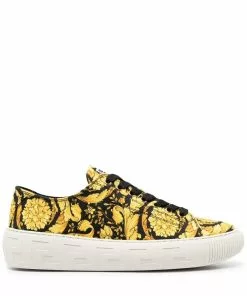Versace Greca Barocco print low-top sneakers