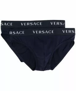 Versace logo-waistband boxer briefs