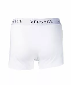 Versace set of two logo-waistband boxers
