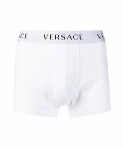 Versace set of two logo-waistband boxers