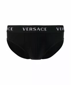 Versace logo-waistband boxer briefs (pack of 3)