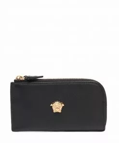 Versace Medusa-plaque coin pouch