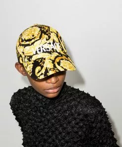 Versace Barocco pattern-print cap