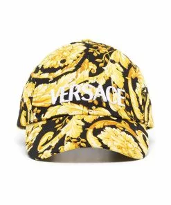 Versace Barocco pattern-print cap