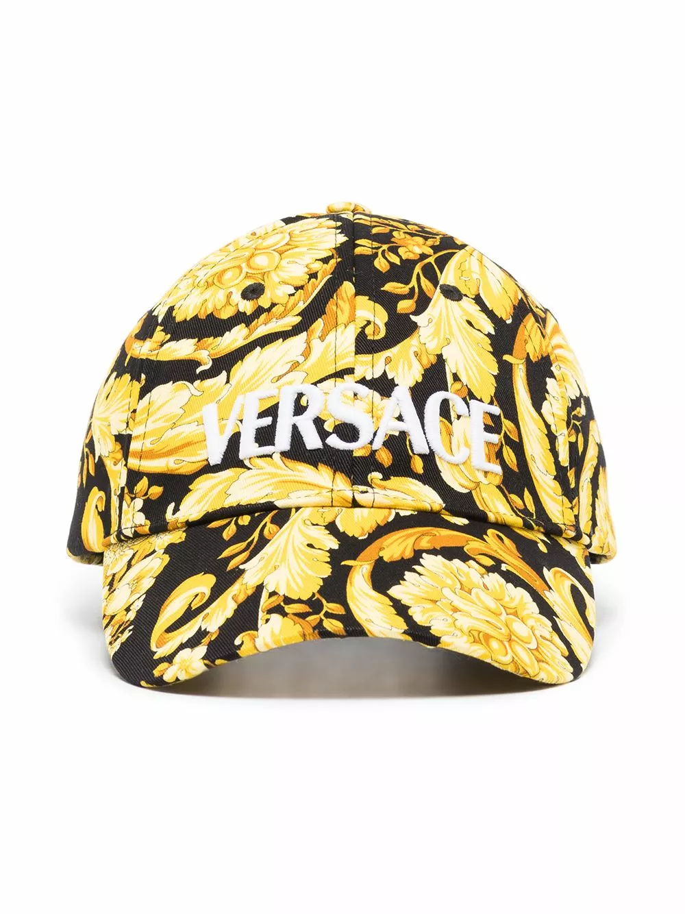 Versace Barocco pattern print cap 3 Versace Barocco pattern-print cap