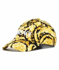 Versace Barocco pattern print cap 9 Versace Barocco pattern-print cap