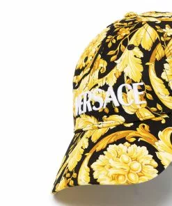 Versace Barocco pattern print cap 11 Versace Barocco pattern-print cap