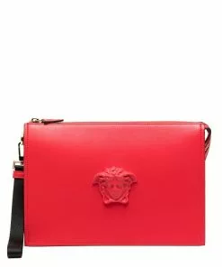 Versace Medusa motif clutch bag