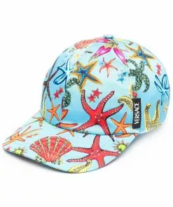 Versace starfish print cap