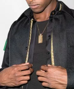 Versace Logo dog tag necklace 6 Versace logo dog tag necklace