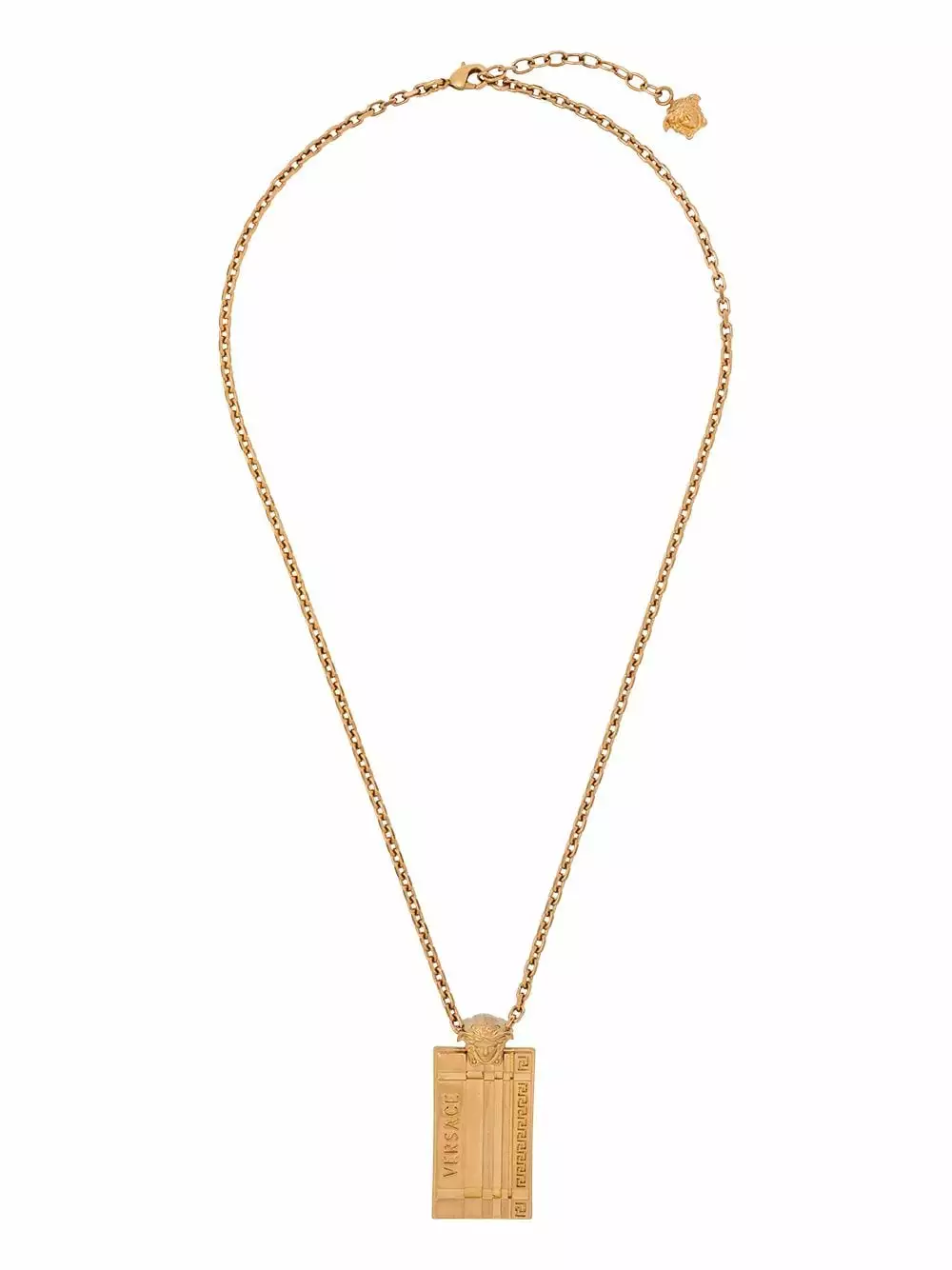 Versace Logo dog tag necklace 3 Versace logo dog tag necklace