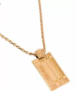 Versace Logo dog tag necklace 7 Versace logo dog tag necklace
