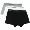 Versace three-pack logo-waistband boxers