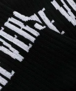 Versace Logo print ribbed socks 5 Versace logo print ribbed socks