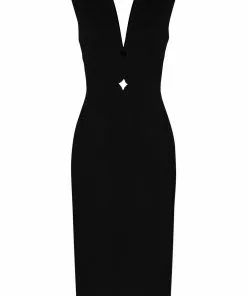 Versace cut-out sleeveless dress
