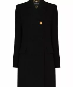 Versace double-breasted wool coat
