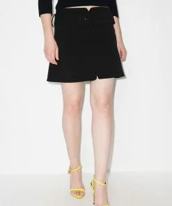 Versace belted mini skirt