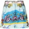 Versace shell-print silk shorts