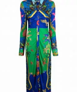 Versace Trésor de la Mer-print dress