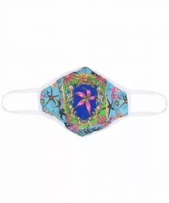 Versace starfish-print face mask