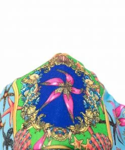Versace starfish-print face mask