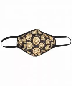 Versace Medusa logo-print face mask