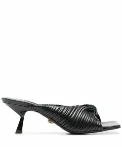 Versace plissé mule sandals