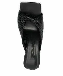 Versace plissé mule sandals