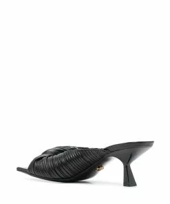 Versace plissé mule sandals