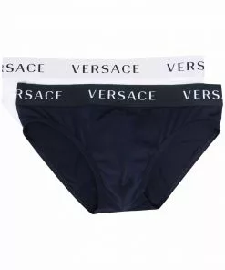 Versace logo band two-pack briefs