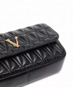 Versace Virtus quilted shoulder bag 10 Versace Virtus quilted shoulder bag