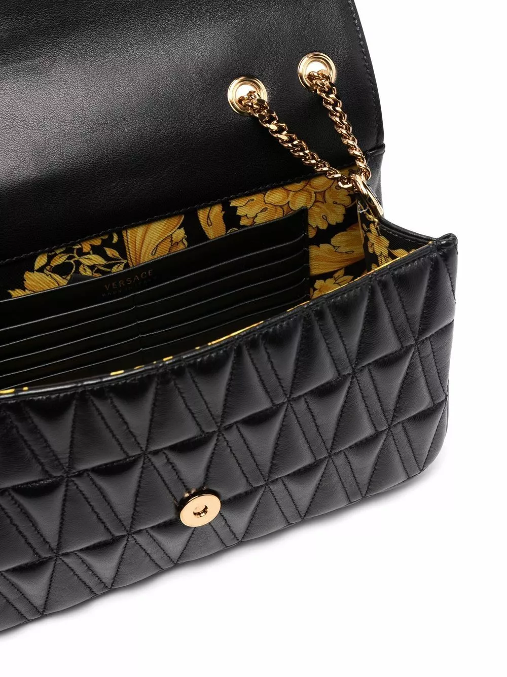 Versace Virtus quilted shoulder bag 7 Versace Virtus quilted shoulder bag