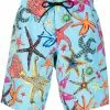 Versace coral-print swim shorts