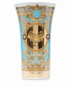 Versace Barocco-print porcelain vase