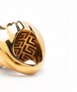 Versace Medusa Head oversized ring