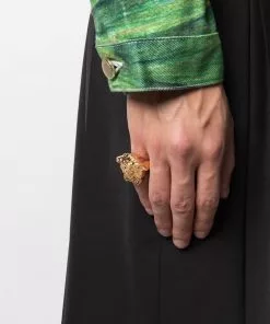 Versace Medusa Head oversized ring