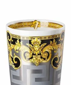 Versace baroque-print porcelain scented candle